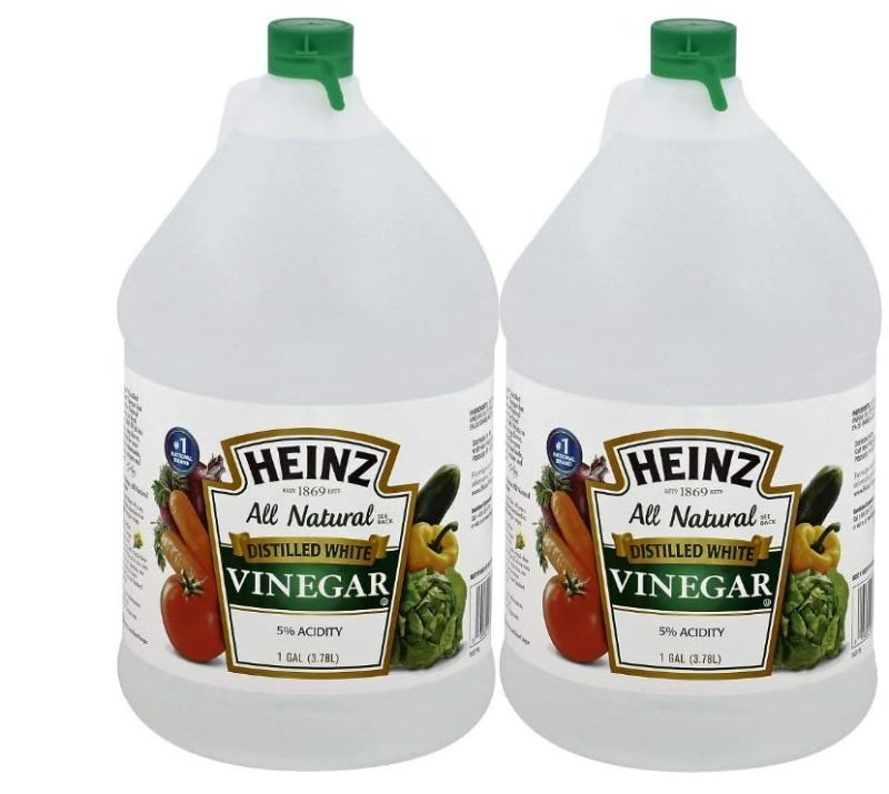 Photo 1 of Heinzs All Natural Distilled White Vinegar, 5% Acidity, 1 Gallon (2 Pack)
