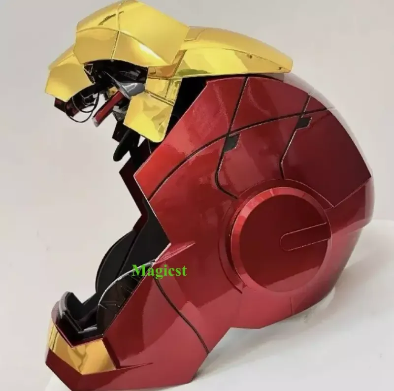 Photo 1 of AUTOKING MK5 Iron Man 1:1 Helmet Wearable Voice-control Golden Mask Cosplay
