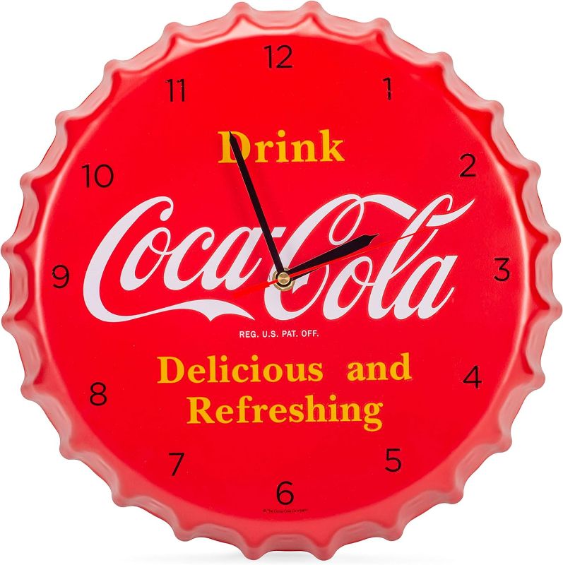 Photo 1 of Coca Cola Bottle Cap 15 Inch Wall Clock
