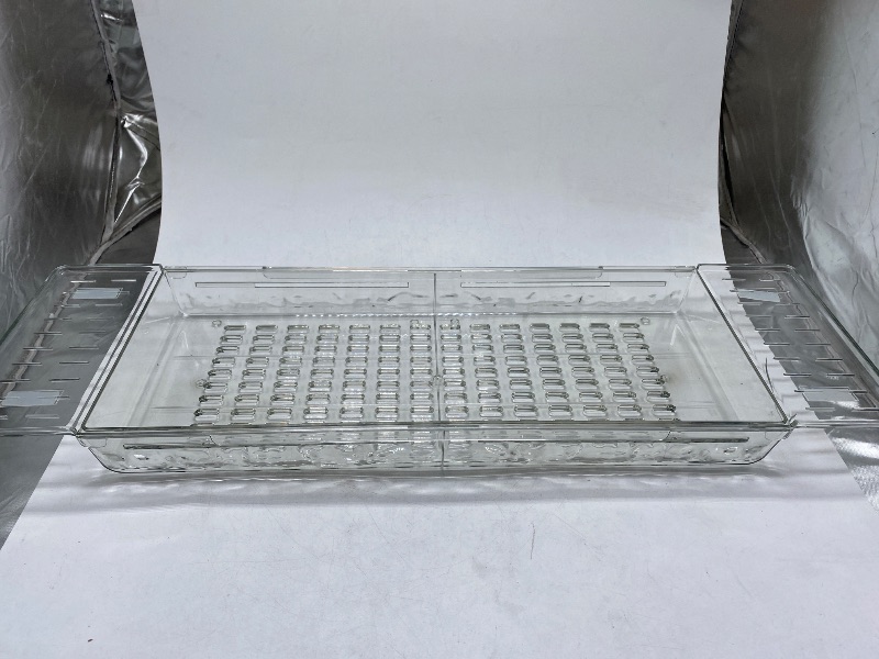 Photo 1 of Clear 23 Inch Bathtub Caddy Tray