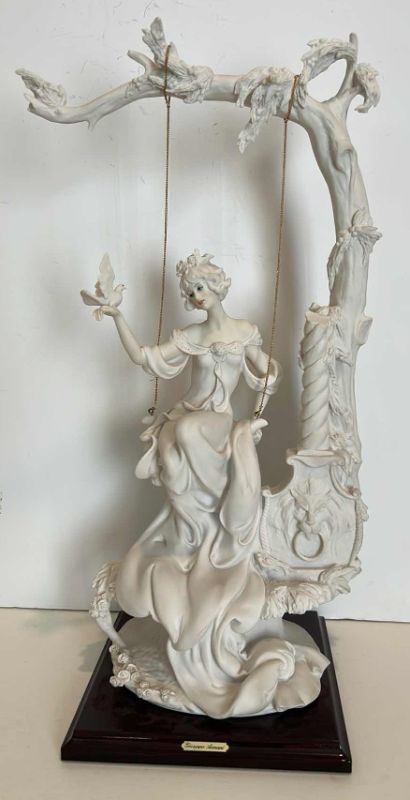 Photo 1 of GIUSEPPE ARMANI 11“ x 21“  1985 L'altalena The Swing Lady Figurine