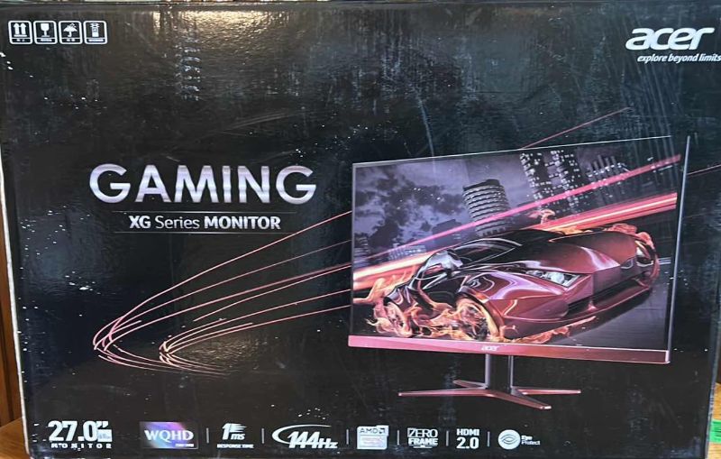 Photo 1 of ACER GAMING XG SERIES 27” MONITOR