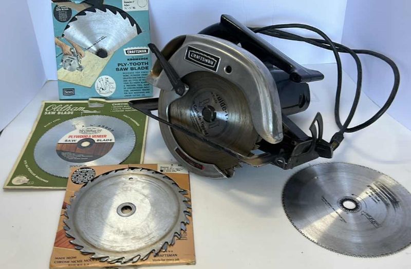 Photo 1 of CRAFTSMAN 7” CIRCULAR SAW AND NEW BLADES