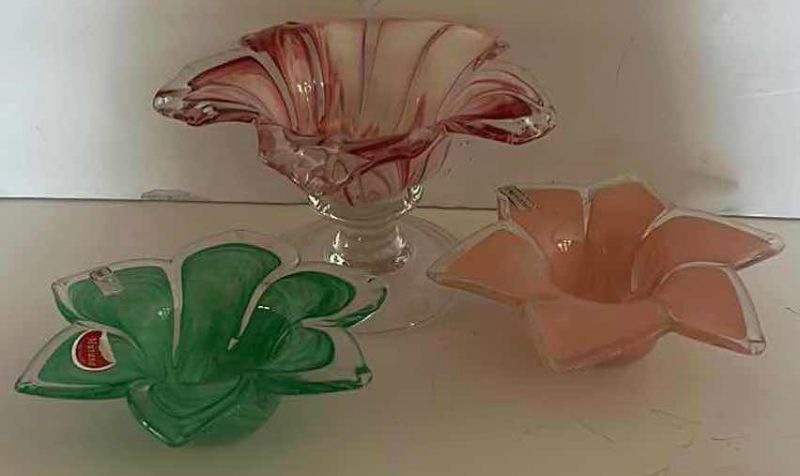 Photo 1 of MURANO BLOWN GLASS FLOWERS