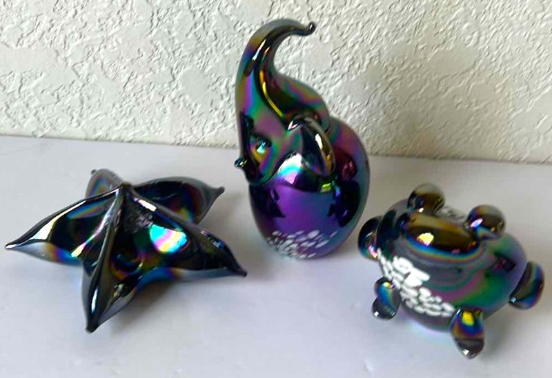 Photo 1 of 3 PELE’S GLASS FIGURINES FROM HAWAII TALLEST 4.5”