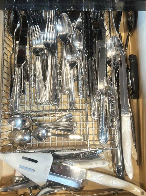 Photo 1 of CONTENTS PULL OUT DRAWER IN KITCHEN- SILVERWARE