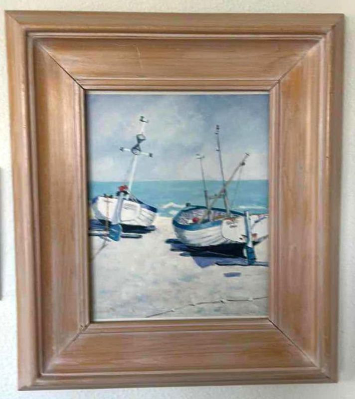 Photo 1 of SAILBOAT FRAMED ARTWORK 20” x 22”