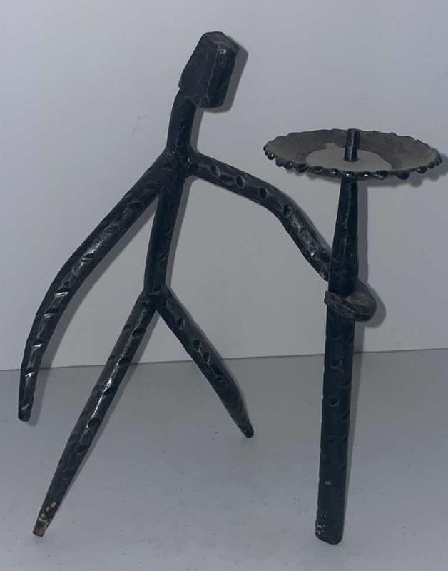 Photo 1 of CAST IRON CANDLE STAND 11”