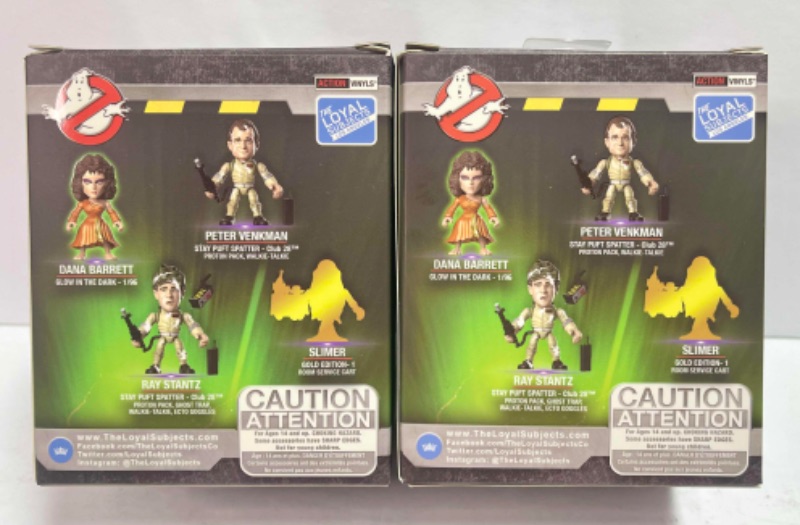 Photo 3 of NIB GHOSTBUSTERS SERIES EGON SPENGLER & RAY STANTZ 2/12 VINYL FIGURE BY LOYAL SUBJECTS - RETAIL PRICE $26.00