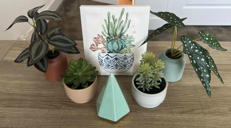 Photo 2 of 6 PC SMALL HOME DECOR - TALLEST PLANT 7.5”