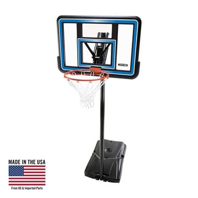 Photo 1 of LIFETIME 44" SHATTERPROOF FUSION 
BACKBOARD COMPLETE PORTABLE
BASKETBALL HOOP SYSTEM MODEL 90114