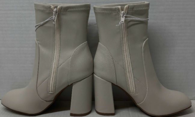 Photo 3 of NEW A NEW DAY PENELOPE MEMORY FOAM OFF-WHITE ZIP UP BOOTS WOMENS SIZE 8.5