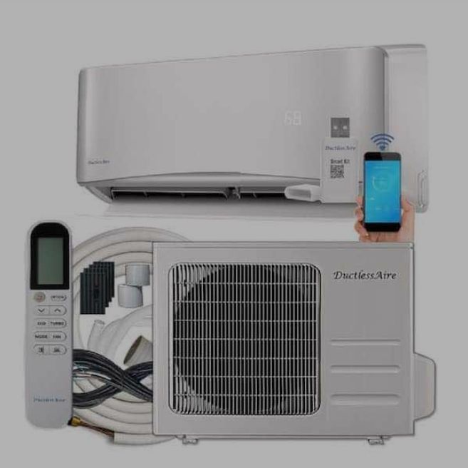 Photo 1 of DUCTLESS AIRE INDOOR & OUTDOOR DC INVERTER MINI SPLIT HEAT PUMP VARIABLE SPEED AIR CONDITIONER 12000BTU 208/230V 60HZ 1PH WIFI CONNECTION MODEL KA-1219-O/KA-1219-l