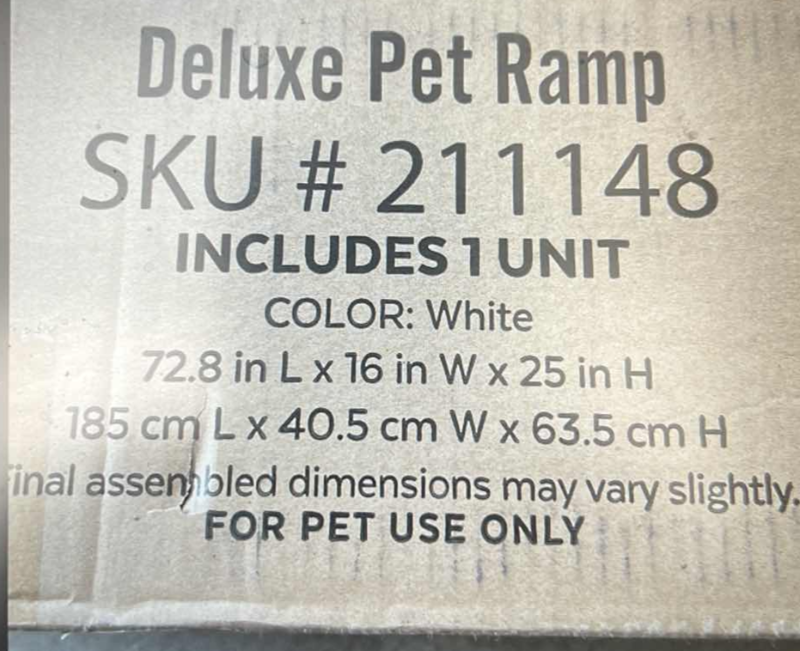 Photo 2 of PETSAFE DELUXE WHITE PET RAMP SKU#211148