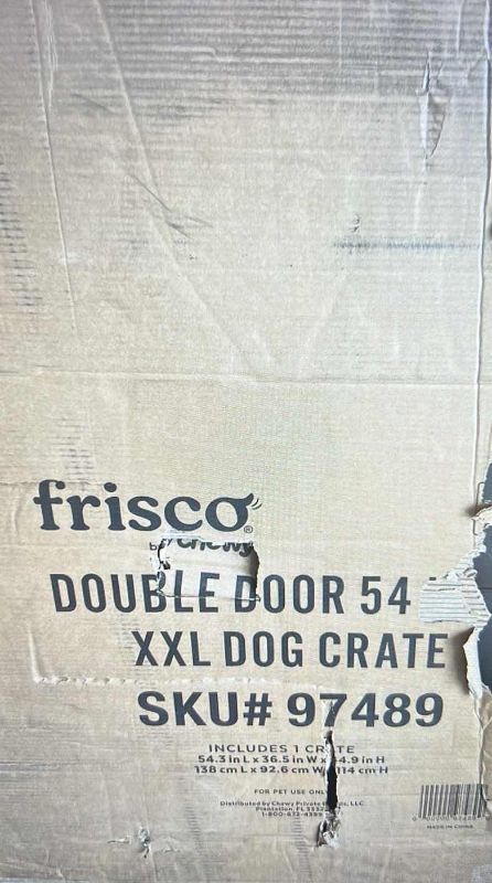 Photo 3 of NIB FRISCO DOUBLE DOOR 54” XXL DOG CRATE SKU #97489