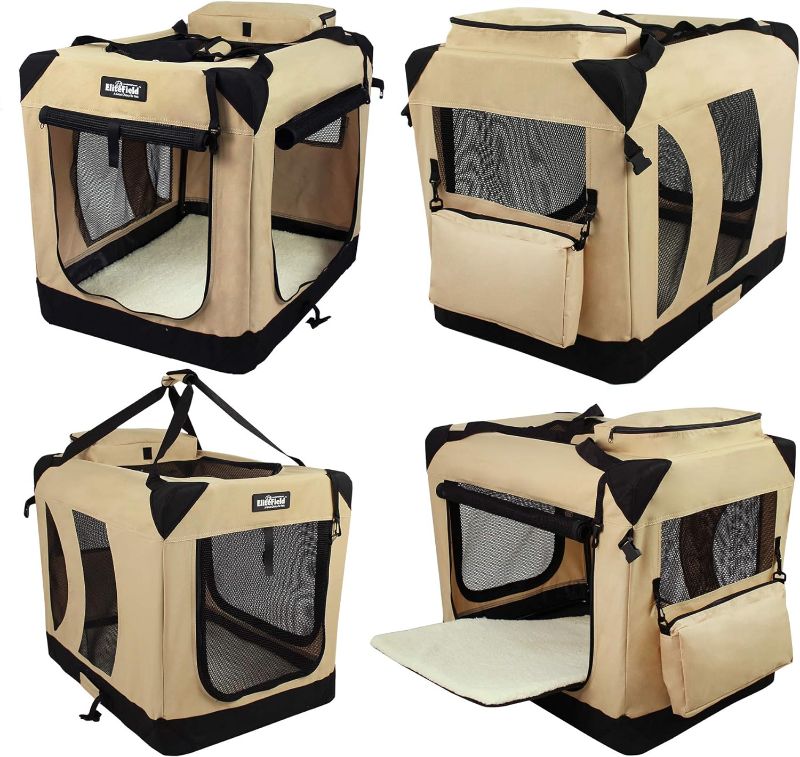 Photo 1 of NIB ELITE FIELD BEIGE 36” SOFT DOG CRATE SDC-3036B