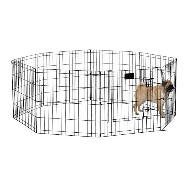 Photo 1 of BLACK E-COAT PET EXERCISE PEN  558-48DR 8-PANELS W24” H48”