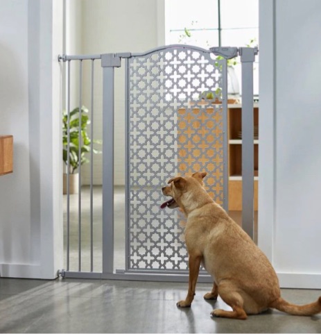 Photo 1 of NIB FRISCO BY CHEWY GRAY EXTRA TALL PET GATE  SKU#280287