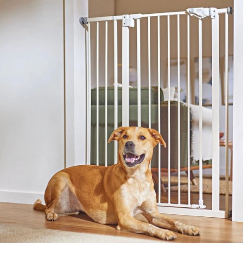 Photo 1 of NIB FRISCO BY CHEWY EXTRA TALL WHITE PET GATE  SKU #186821