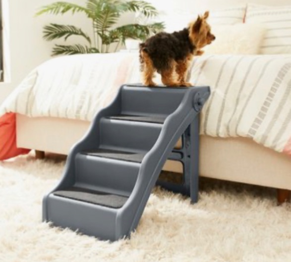 Photo 1 of NIB FRISCO BY CHEWY CHARCOAL FOLDABLE NONSLIP PET STEPS  SKU#206569