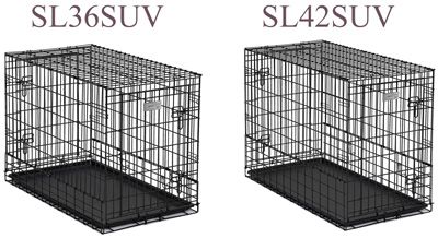 Photo 2 of NIB MIDWEST SOLUTION SERIES SIDE-BY-SIDE METAL PET CRATE LARGE  SKU #SL42SUV 42”x21” H30”