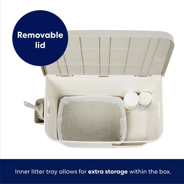 Photo 2 of NIB FRISCO MULTI-FUNCTION GRAY JUMBO COVERED CAT LITTER BOX WITHOUT INNER TRAY  SKU#309855