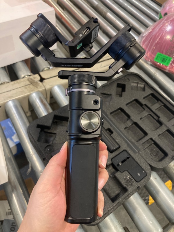 Photo 4 of **LOOKS NEW** FeiyuTech G6 Max 3-Axis Handheld Gimbal Stabilizer (G6 Plus Upgrade Ver) for Mirrorless Camera Like Sony a7 w/Short Lens,Action Camera Gopro,Smart Phone iPhone 11 Pro Max 8,1.2Kg Payload,Splash Proof