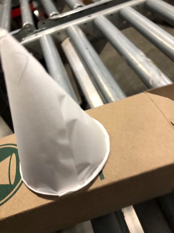 Photo 2 of ***DAMAGE BOX*** C&S Event Supply Co. 4.5oz Snow Cone Cups - Pack of 200 Rolled Rim Paper Cone Cups, White Disposable Cups for Paper Cup Dispenser, Office Water Coolers, Sports Teams, Shaved Ice, Slushies
