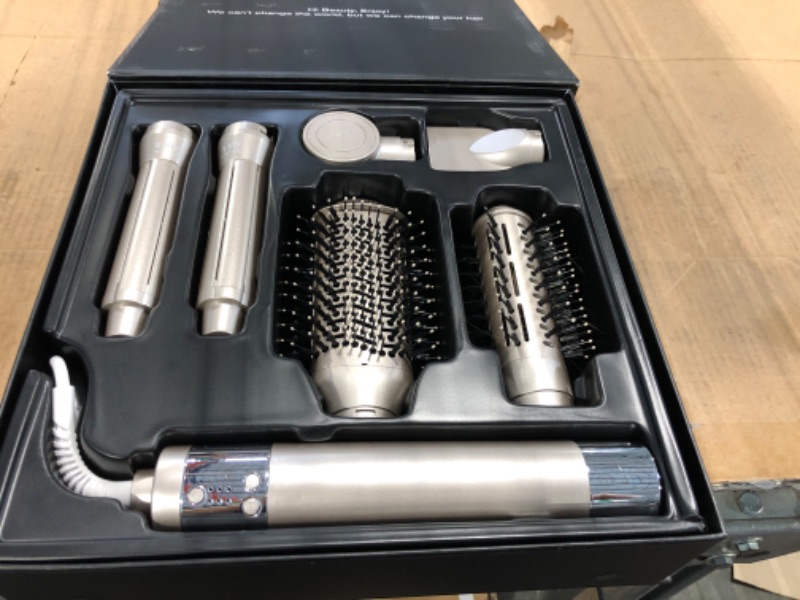 Photo 2 of [500 Million Negative lons] Hair Dryer Brush 6 in 1, 140,000 RPM One Step Professional Hot Air Brush Set for Fast Drying, Curling Drying, Straightening Combing, Best for Straight and Wavy Hair