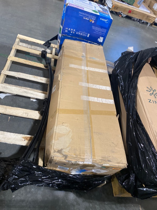 Photo 1 of Deco 79 Metal Room Storage Bench Entryway Bench with Tufted Faux Leather, Bench 54" x 19" x 31", Bronze