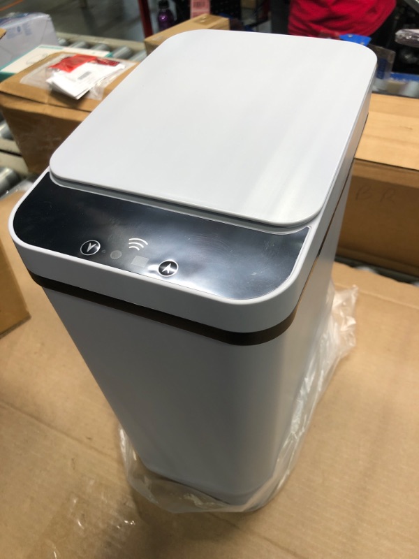 Photo 4 of 
***USED** Anborry Smart Touchless Bathroom Trash Can 2.2 Gallon Automatic Motion Sensor Rubbish Can with Lid Electric Narrow Small Garbage Bin for Kitchen, Office, Toilet, Bedroom (Grey)+