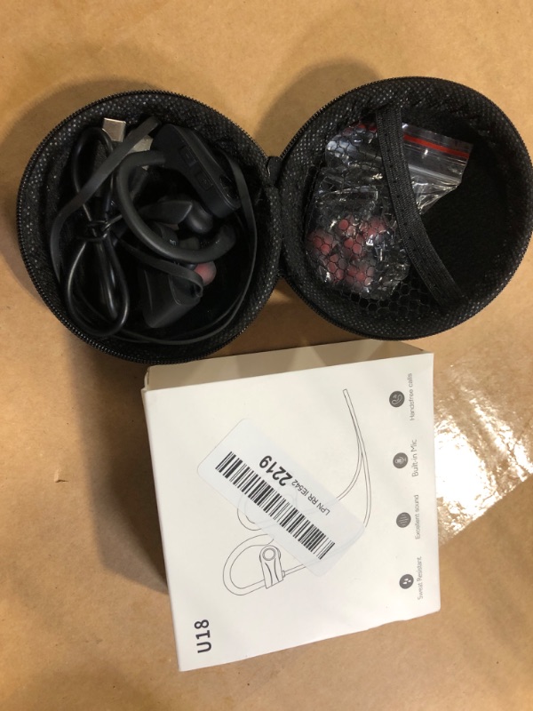 Photo 1 of ***USED***JOYWISE Bluetooth Headphones, Wireless Earbuds Bluetooth 5.3 Headphones with 16Hrs Playtime Stereo Bass Headsets, IPX7 Waterproof Running Earphones for Sports, Black
