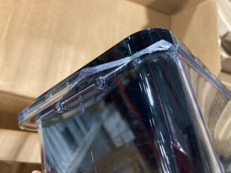 Photo 1 of ***BROKEN IN A CORNER*** 
 Brita XL Water Filter Dispenser for Tap and Drinking Water with 1 Elite Filter, Reduces 99% of Lead, Lasts 6 Months, 27-Cup Capacity, BPA Free, Black
