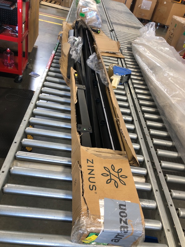 Photo 3 of ****USED***ALL SCREWS ARE MISSING** ZINUS Van 16 Inch Metal Platform Bed Frame / Steel Slat Support / No Box Spring Needed / Easy Assembly, King King Modern 16"