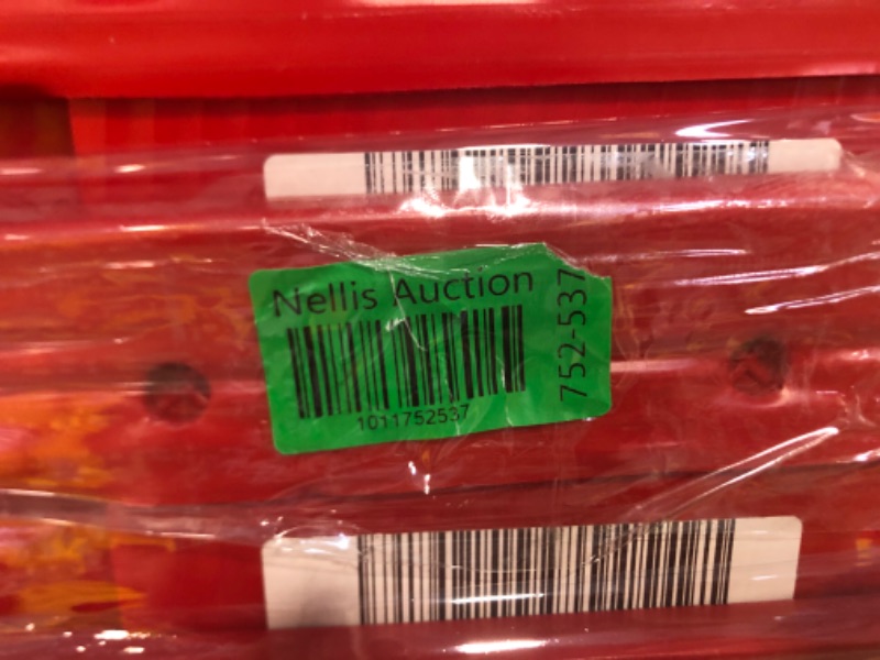 Photo 1 of ****NO RETURNS, SALE FINAL**** 91 COUNT ULINE Space Age Totes - 21 x 19 x 14"
 58 RED BINS 33 YELLOW BINS