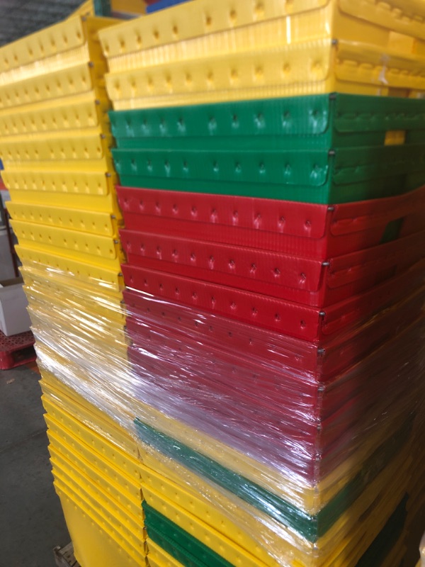 Photo 3 of ****NO RETURNS, SALE FINAL**** Space Age Totes - 21 x 19 x 14" 
83 CONTAINERS, 49 YELLOW, 26 RED, 8 GREEN
