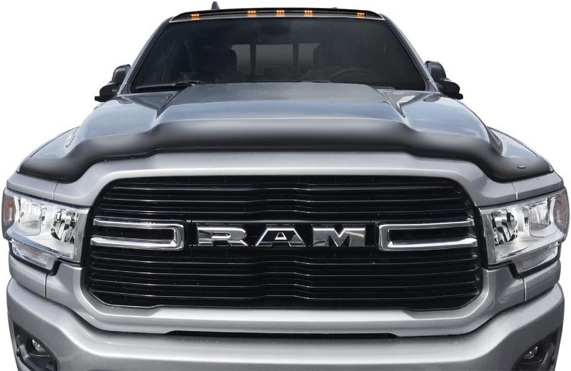 Photo 1 of Auto Ventshade [AVS] Hoodflector / Bug Shield | Medium Profile | Smoke Color, 1 pc. | 21956 | Fits 2019 - 2021 Chevrolet Silverado 1500, 2022 - 2023 Silverado 1500 (Excludes ZR2, L) Hoodflector - Smoke