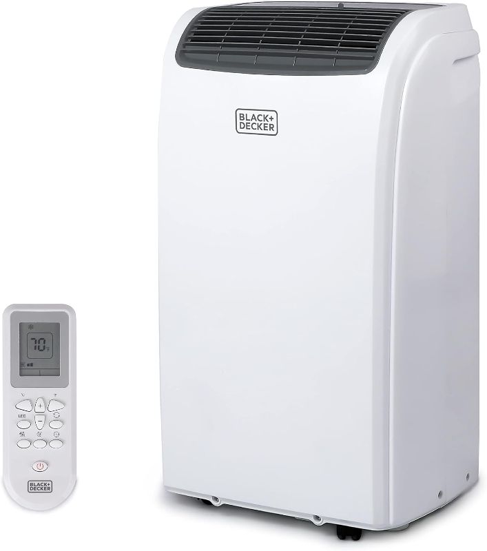 Photo 1 of BLACK+DECKER Air Conditioner, 10,000 BTU Air Conditioner Portable for Room and Heater up to 700 Sq. Ft. with Remote Control, White