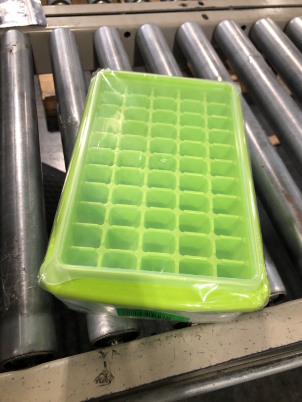 Photo 2 of ****USED** Ice Cube Tray with Lid and Storage Bin 55 Ice Cube Molds with Scoop Flexible and Easy Release Ice Box Container for Freezer BPA Free for Whiskey, Cocktail, Beer, Coffee, Juice