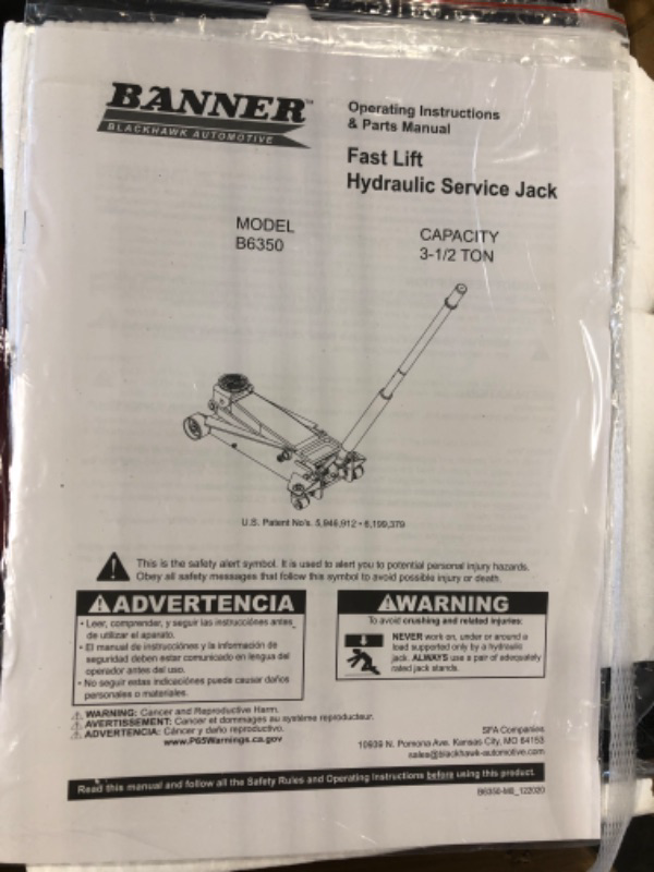 Photo 3 of  Jack Rod - Easy to Use Floor Jack Safety Tool. Rated for 3.5 Tons. Squeeze to Extend, Locks Automatically Squeeze to Remove. SUV, Truck, Car Jack NOT Included