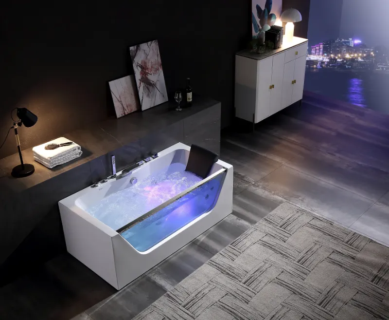 Photo 2 of ****ABOUT 6 x 3 x 3 FT PALLET, WILL REQUIRE PICKUP TRUCK OR MORE TO LOAD OUT**** Empava 67 in. Whirlpool Rectangular Bathtub - EMPV-67JT408LED