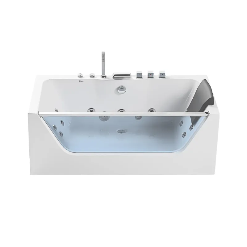 Photo 1 of ****ABOUT 6 x 3 x 3 FT PALLET, WILL REQUIRE PICKUP TRUCK OR MORE TO LOAD OUT**** Empava 67 in. Whirlpool Rectangular Bathtub - EMPV-67JT408LED