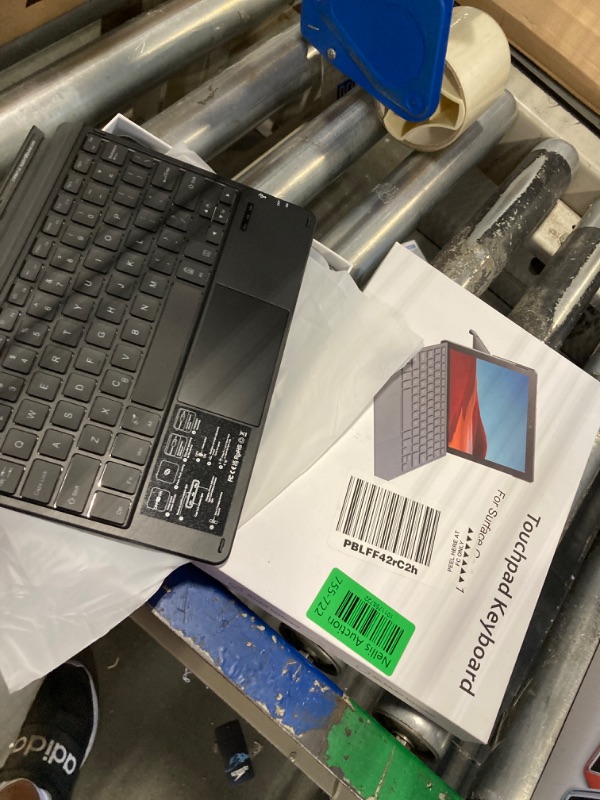 Photo 2 of ***USED***Qulose Keyboard Case for Surface Go (3/2/1) - Black, 7 Color Backlight, Magnetic Detachable, Rechargeable Bluetooth Keyboard with Trackpad