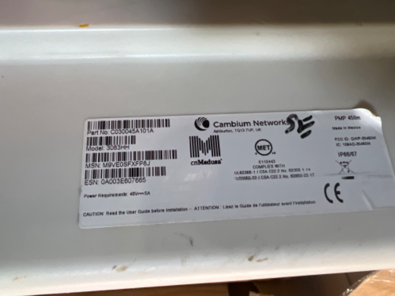 Photo 7 of ****SIMILAR ****Cambium Networks - C050045A102A - PMP450m 5GHz AP, Integrated 90 Degree Sector Antenna Access Point with cnMedusa Technology (FCC)