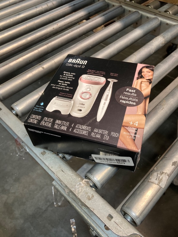 Photo 1 of ***AS IS / NO RETURNS -  FINAL SALE***parts only***
Braun Epilator Silk-épil 9 9-890 Facial Hair Removal for Women, Bikini Trimmer,