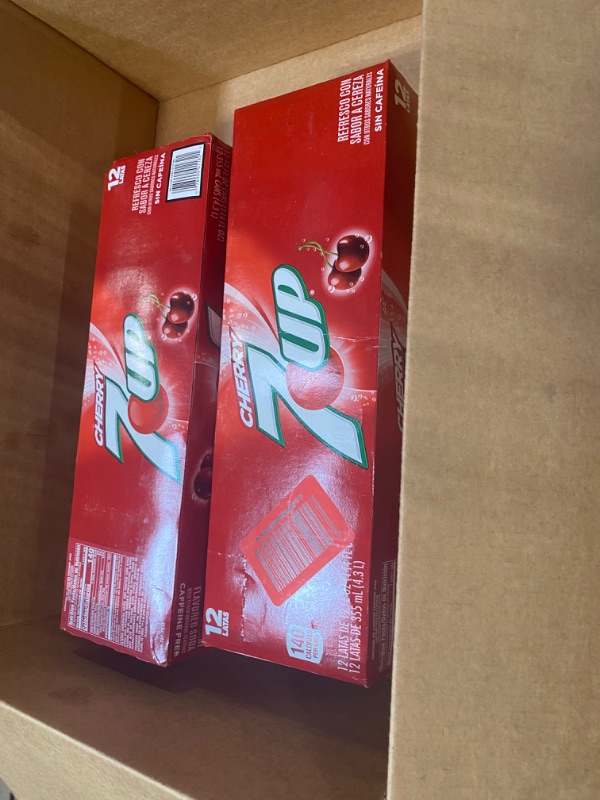 Photo 3 of 7UP Cherry Flavored Soda, 12 fl. oz. Cans, 12 Pack (Pack of 2) Cherry 12 Fl Oz (Pack of 24)