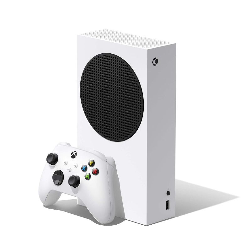 Photo 1 of 2021 Microsoft Xbox Series S 512GB Game All-Digital Console, One Xbox Wireless Controller, 1440p Gaming Resolution, 4K Streaming, 3D Sound, WiFi, White (Renewed)