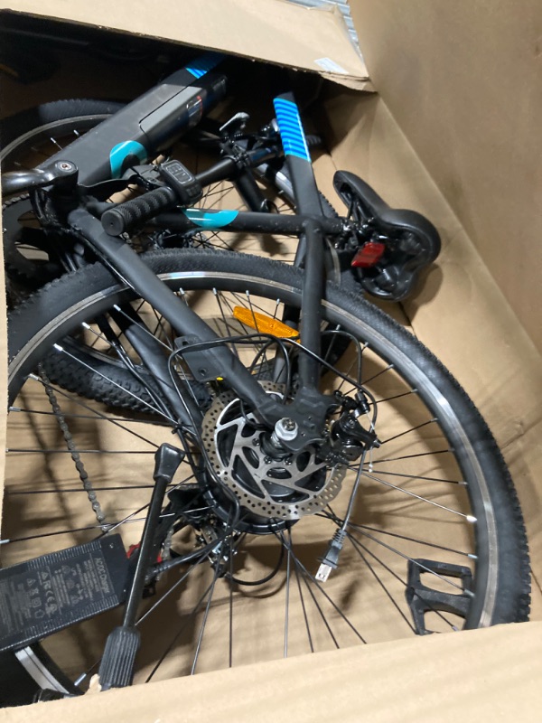 Photo 3 of ****USED**PARTS ONLY**SOLD AS IS**NO RETURNS**ALL SALES ARE FINAL*** Electric Bike for Adults,36V Built-in Invisible Removable Battery,350W Brushless Motor(Peak 450W) Electric Mountain Bike,26" Tires&Front Fork Suspension,UL Certified 7-Speed
