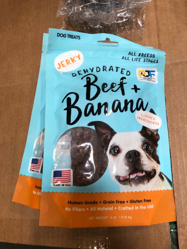 Photo 2 of  2pk Pet Jerky Factory Premium Beef and Banana 5 oz. Dog Jerky Treats | 100% Human Grade | USA Made | High Protein | Grain Free | Limited Ingredients | No Filler | BHA-BHT Free | Soft-Tender