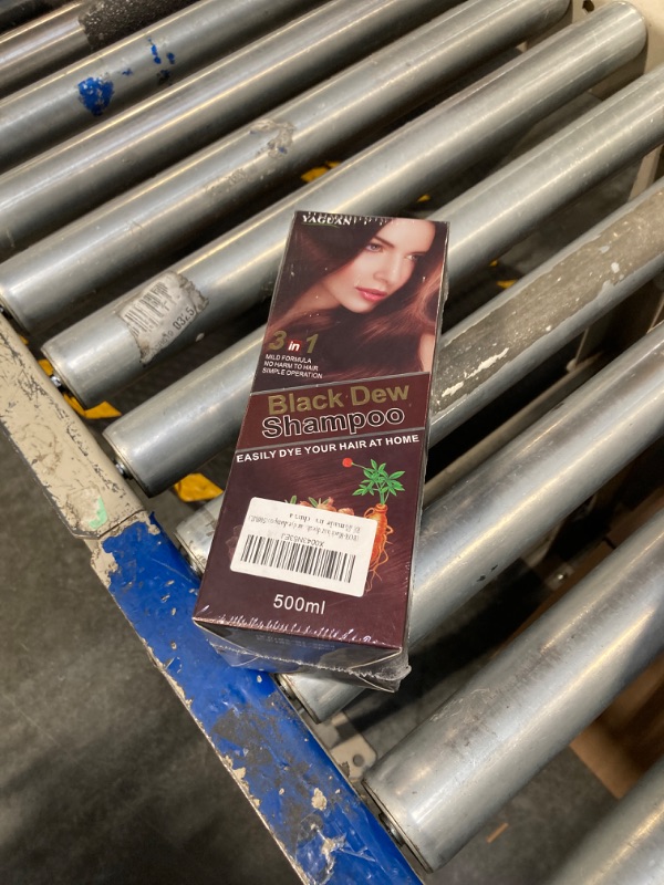 Photo 1 of 500ml Plant-Based 3-in-1 Hair Color Shampoo - Natural Brown Dye for Vibrant, Long-Lasting Results